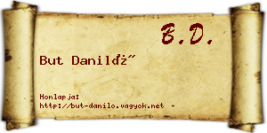 But Daniló névjegykártya